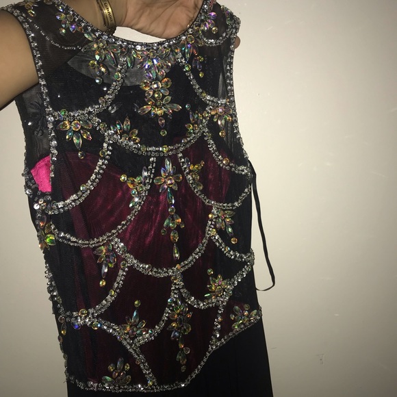 Long Black prom dress - Picture 4 of 4